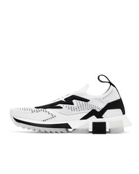 Dolce and Gabbana White And Black Sorrento Sneakers