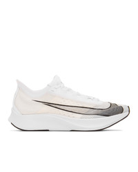 Nike White And Black Zoom Fly 3 Sneakers