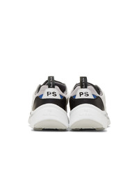 Ps By Paul Smith White And Silver Ajax Sneakers