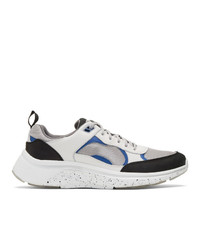 Ps By Paul Smith White And Silver Ajax Sneakers
