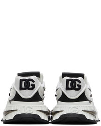 Dolce & Gabbana White Black Airmaster Sneakers