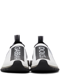 Dolce & Gabbana White Black Sorrento Sneakers