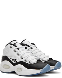 Reebok Classics White Black Tyrell Winston Edition Question Mid Sneakers