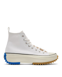 JW Anderson White Converse Edition Run Star Hybrid Hi Sneakers