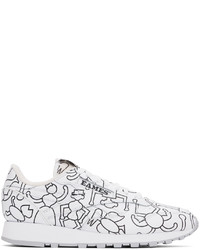 Reebok Classics White Eames Edition Leather Classic Sneakers