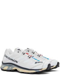 Salomon White Gray Xt 4 Sneakers