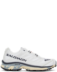 Salomon White Gray Xt 4 Sneakers