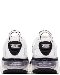 Moschino White Mesh Bubble Teddy Sneakers