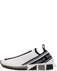 Dolce & Gabbana White Mesh Low Top Sneakers