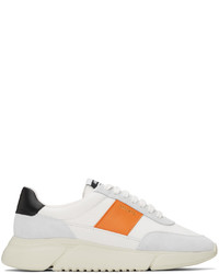 Axel Arigato White Orange Genesis Vintage Sneakers