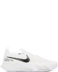 Nike White React Vapor Nxt Sneakers