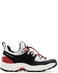 Salomon White Red Raid Wind Sneakers