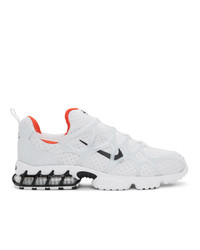 Nike White Stussy Edition Air Zoom Spiridon Kukini Sneakers