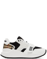 Burberry White Vintage Check Low Top Sneakers