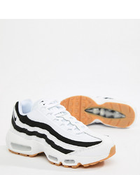 Nike White With Black Accent Air Max 95 Trainersblack
