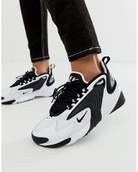 Nike Zoom 2k Trainers In White And Black
