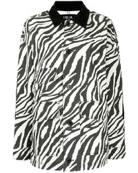 FIVE CM Zebra Print Overshirt