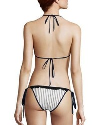 JONATHAN SIMKHAI Oxford Triangle Bikini Top