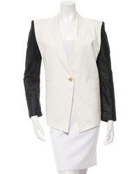 Helmut Lang Collarless Fitted Blazer
