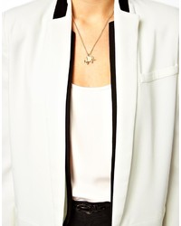 Asos Collection Blazer With Contrast Detail