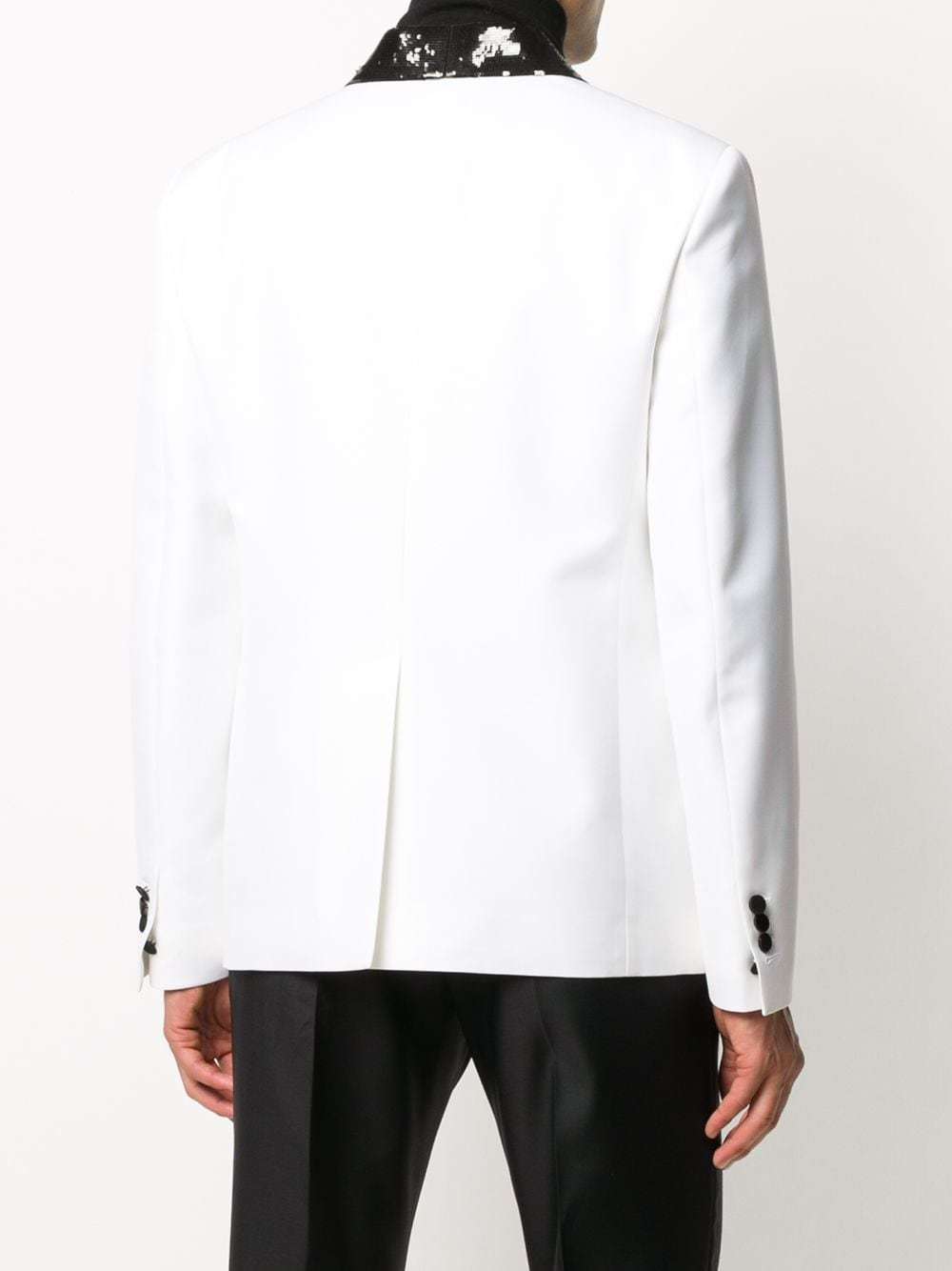 DSQUARED2 Sequin Lapel Tux Blazer, $2,665 | farfetch.com | Lookastic