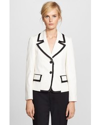 Marc Jacobs Silk Trim Textured Tux Jacket