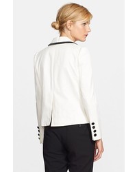 Marc Jacobs Silk Trim Textured Tux Jacket