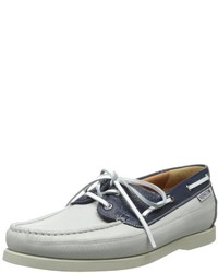 White and Black Boat Shoes