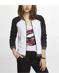 Express Perforated Leather Bomber