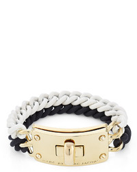 Marc by Marc Jacobs Double Vision Turnlock Bracelet Black White