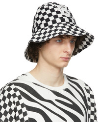 R13 Black White Oversized Bucket Hat