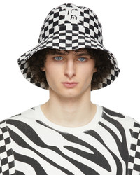R13 Black White Oversized Bucket Hat