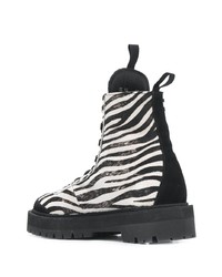 Off-White Zebra Print Calf Hair Boots