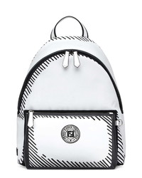 Fendi X Joshua Vides Logo Nylon Leather Backpack