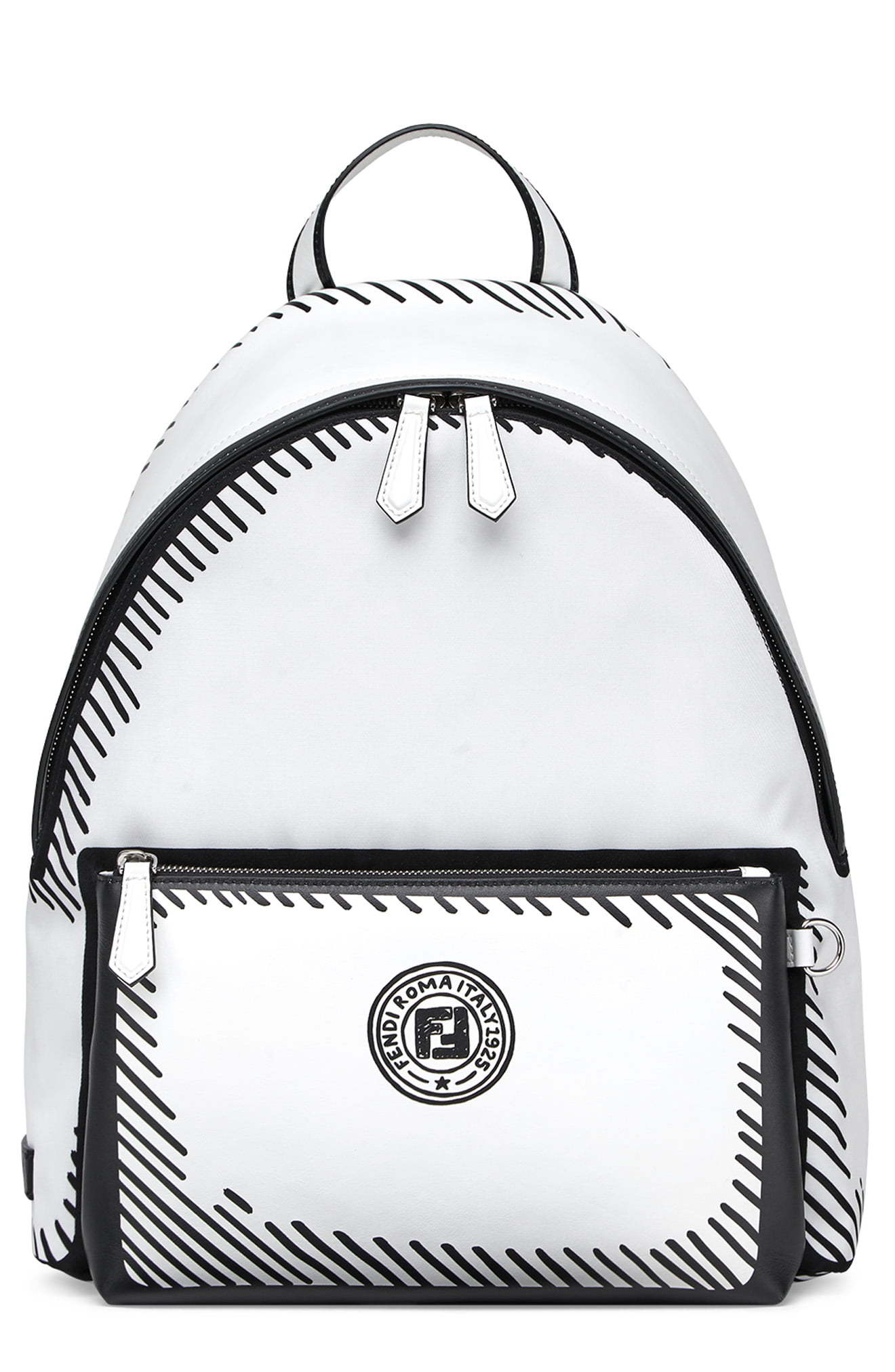 Fendi X Joshua Vides Logo Nylon Leather Backpack, $2,290 | Nordstrom ...