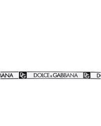 Dolce and Gabbana White Logo Tape Belt