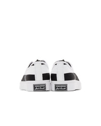 TAKAHIROMIYASHITA TheSoloist. White And Black Converse Edition Jack Purcell Zip Sneakers