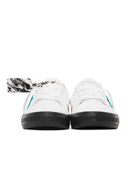 Off-White White And Green Low Vulcanized Sneakers