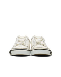 Balenciaga White Canvas Match Sneakers
