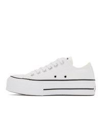 Converse White Chuck Taylor Lift Low Sneakers
