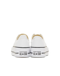 Converse White Chuck Taylor Lift Low Sneakers