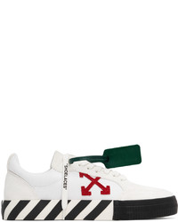 Off-White White Red Vulcanized Low Sneakers