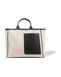 Valextra Shopping Med Canvas Tote