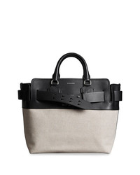Burberry The Medium Canvas And Leather Belt Bag