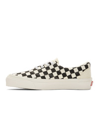 Vans Black And Off White Checkerboard Era Crft Sneakers