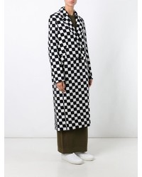 Courreges Courrges Checked Long Coat