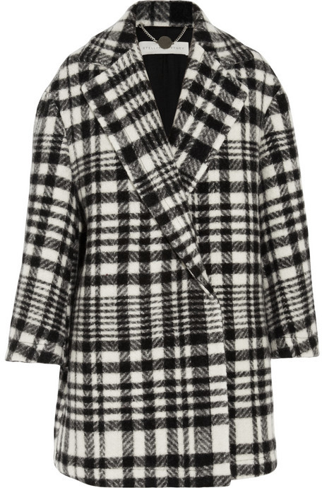 Stella McCartney Fonny Oversized Checked Wool And Alpaca Blend Coat ...