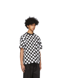 We11done White Checkerboard T Shirt