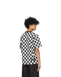 We11done White Checkerboard T Shirt