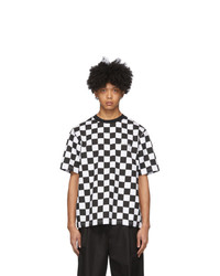 We11done White Checkerboard T Shirt
